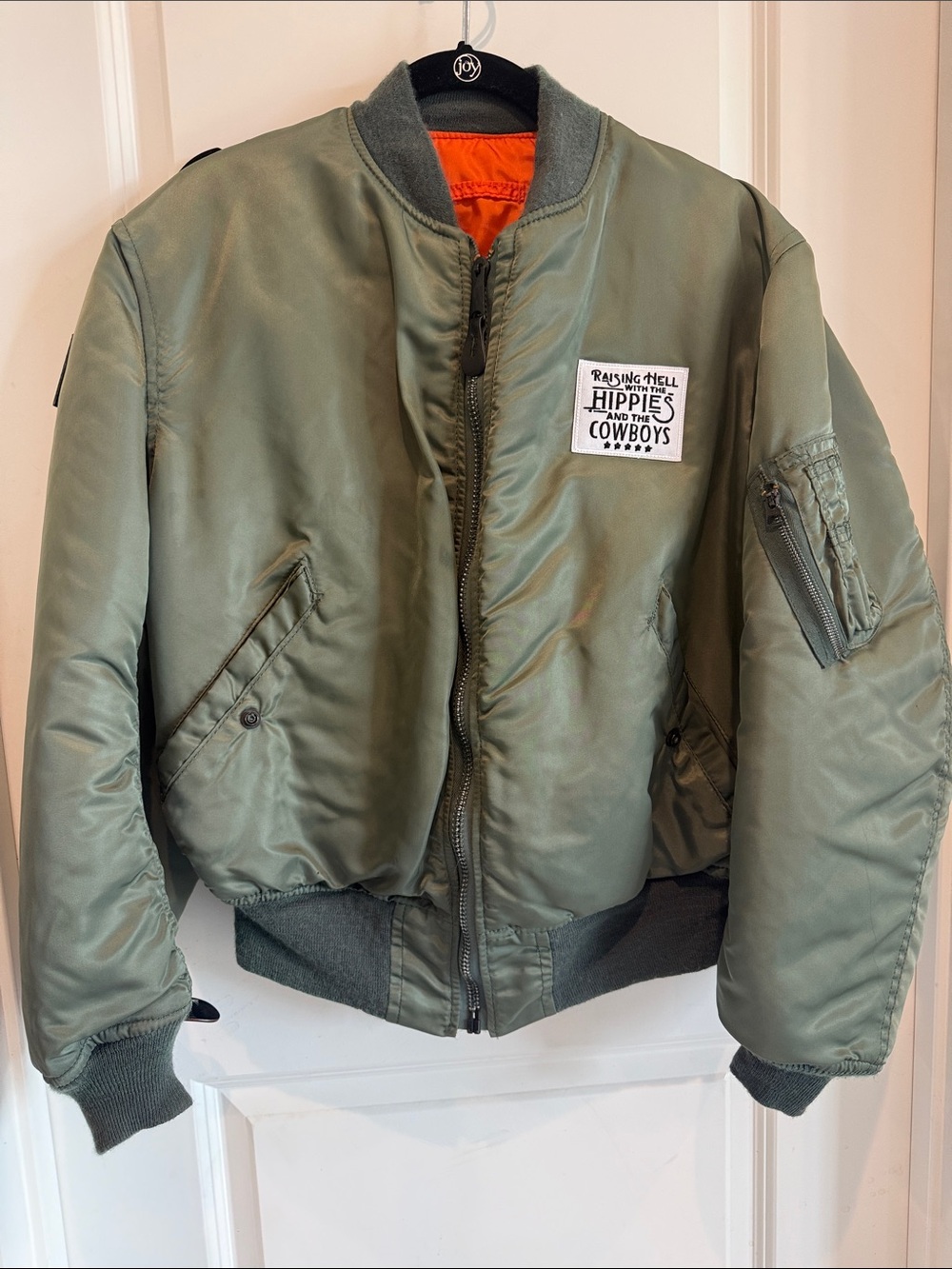 Olive Green Reversible Bomber Jacket
